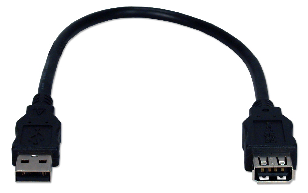 QVS USB 2.0 (Type-A) Male to USB Mini-B 5 Pin Male Cable 6 ft. - Black -  Micro Center