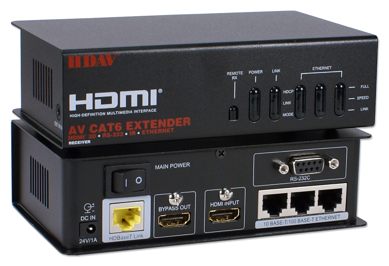 HD4-C6E - 3D HDBaseT 5-Play with IR/Serial/Ethernet Single Active